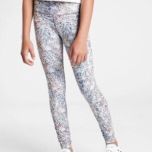 Athleta Girls Leggings Multi-color Printed Chit Chat Tights Kids Size XL 14